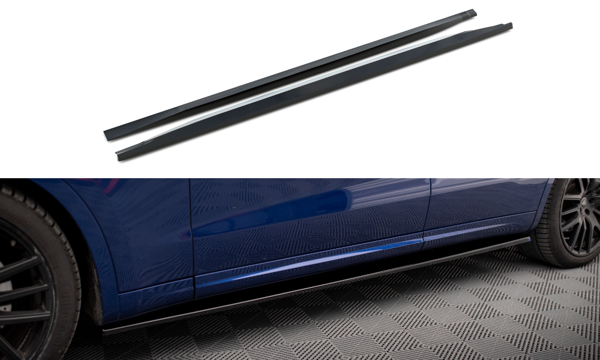 Maxton Side Skirts Diffusers Maserati Levante Gts Mk1  - Gloss Black