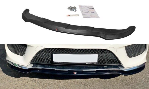 Maxton Front Splitter V.1 Mercedes Gle W166 Amg-Line - Gloss Black