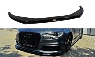 Maxton Front Splitter V.2 Audi S6 / A6 S-Line C7 - Gloss Black