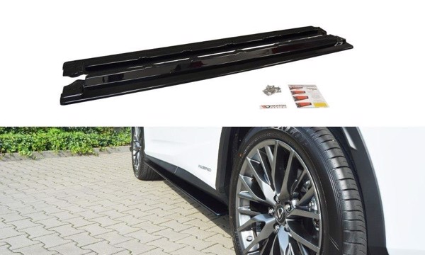 Maxton Side Skirts Diffusers Lexus Rx Mk4 - Gloss Black