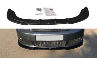 Maxton Front Splitter V.2 Audi A4 S-Line B6 - Gloss Black