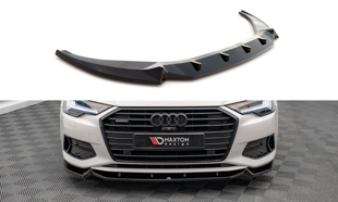 Maxton Front Splitter V.2 Audi A6 C8 - Gloss Black