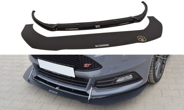 Maxton Hybrid Front Splitter V.1 Ford Focus St Mk3 Fl