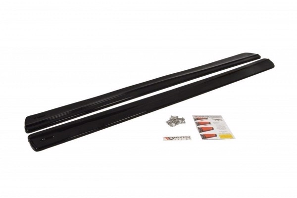 Maxton Side Skirts Diffusers Seat Ibiza 4 Sportcoupe (Preface) - Gloss Black