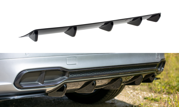 Maxton Rear Valance Audi Sq5/Q5 S-Line Mkii - Gloss Black