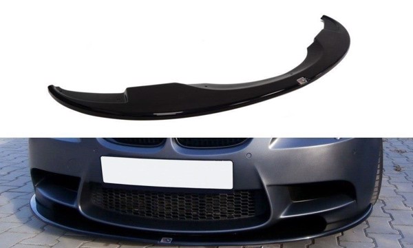 Maxton Front Splitter BMW M3 E92 / E93 (Preface Model) - Gloss Black