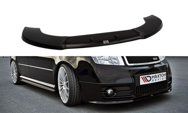 Maxton Front Splitter Skoda Fabia RS Mk1 - Gloss Black