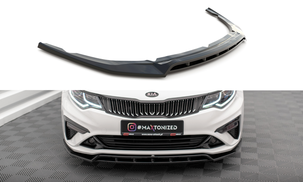 Maxton Front Splitter V.1 Kia Optima Mk4 Facelift - Gloss Black