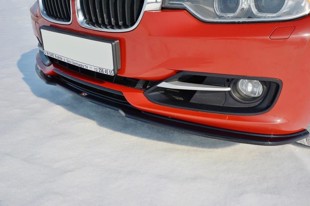 Maxton Front Splitter V.1 BMW 3 F30 - Gloss Black