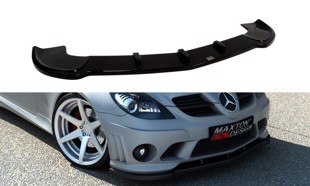 Maxton Front Splitter Mercedes Slk R171 (For Me-Slk -R171-Amg204-F1) - Gloss Black