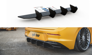 Maxton Racing Durability Rear Diffuser V.2 VW Golf 8 - Black