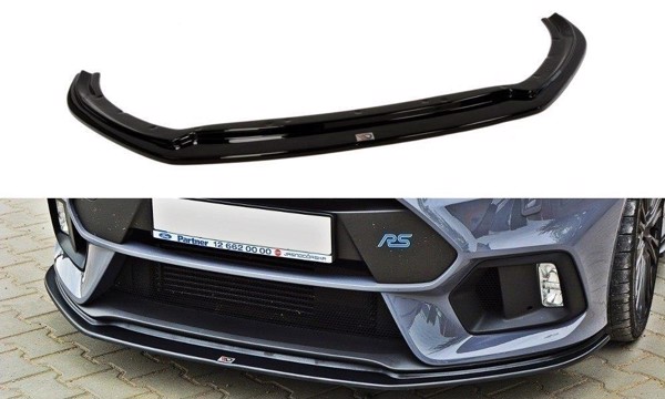 Maxton Front Splitter V.3 Ford Focus RS Mk3 - Gloss Black