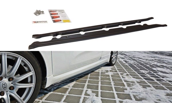 Maxton Side Skirts Diffusers Kia Cee\'D / Pro Cee\'D Gt Mk2 - Gloss Black