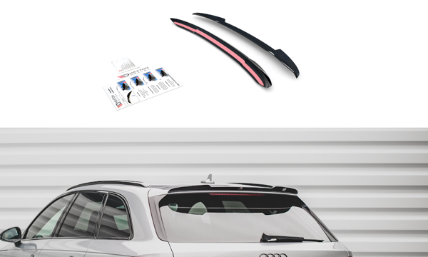 Maxton Spoiler Cap V.2 Audi S4 / A4 S-Line Avant B9  - Gloss Black