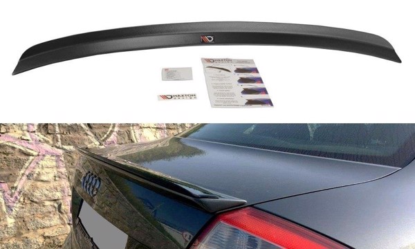 Maxton Spoiler Cap Audi A4 S-Line B6 Sedan - Gloss Black