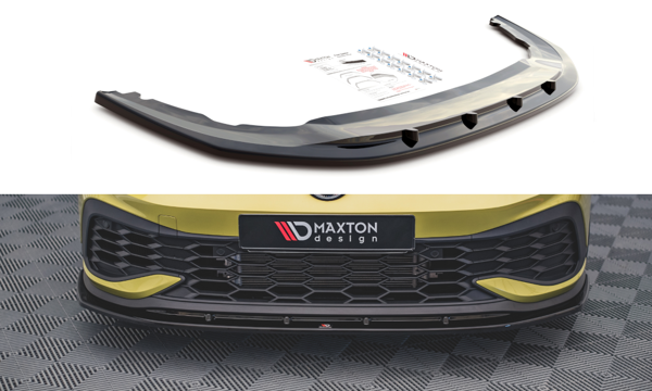 Maxton Front Splitter V.4 Volkswagen Golf 8 Gti Clubsport - Gloss Black