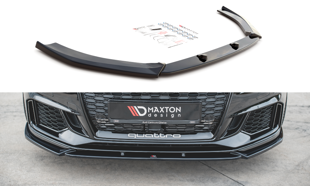 Maxton Front Splitter V.4 Audi RS3 8V Fl Sportback - Gloss Black