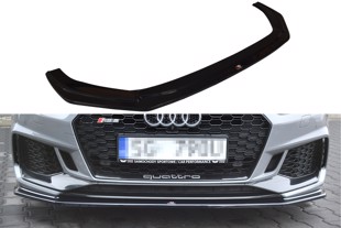 Maxton Front Splitter V.2 Audi RS5 F5 Coupe / Sportback - Gloss Black