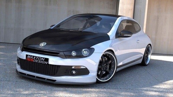 Maxton Front Splitter VW Scirocco R-Line - Gloss Black