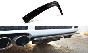 Maxton Rear Splitter Audi RS4 B5 (With A Vertical Bar) - Gloss Black