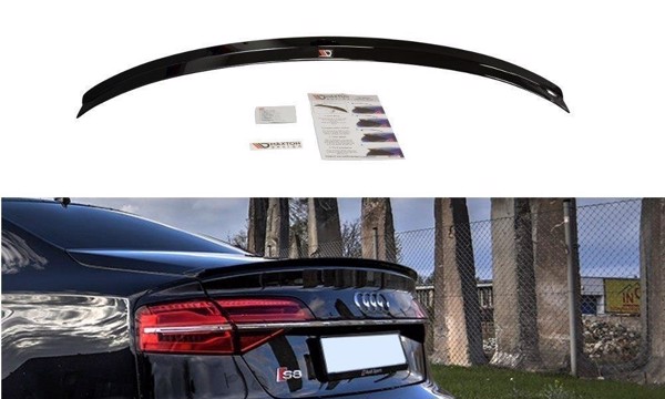 Maxton Spoiler Cap Audi S8 D4 Fl - Gloss Black