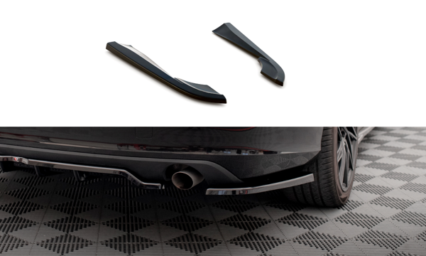 Maxton Rear Side Splitters Volvo V90 Mk2 - Gloss Black