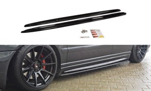 Maxton Side Skirts Diffusers Audi S4 B5 - Gloss Black