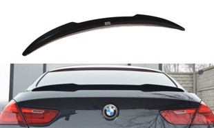 Maxton Spoiler Cap For BMW 6 Gran Coupé Mpack - Gloss Black