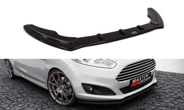 Maxton Front Splitter Ford Fiesta Mk7 Fl - Gloss Black