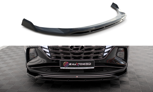 Maxton Front Splitter V.2 Hyundai Tucson Mk4 - Gloss Black