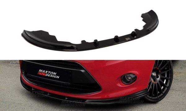 Maxton Front Splitter Ford Fiesta Mk7 - Gloss Black