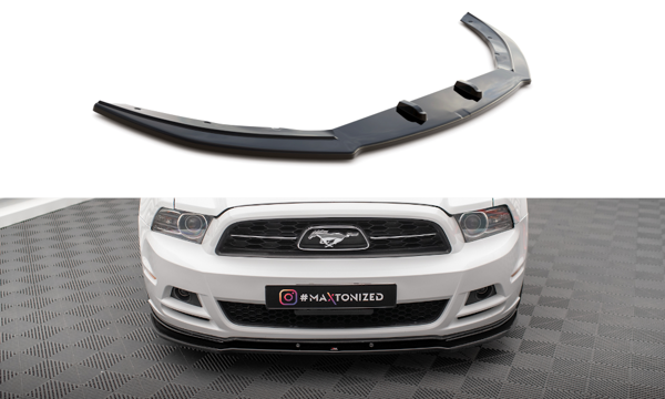 Maxton Front Splitter Ford Mustang Mk5 Facelift - Gloss Black