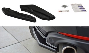 Maxton Rear Side Splitters Renault Laguna Mk 3 Coupe - Gloss Black