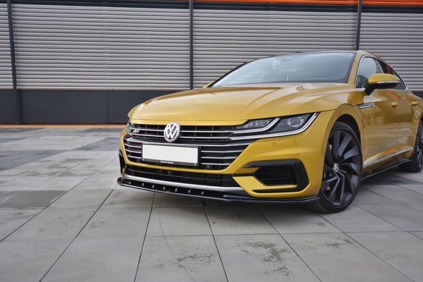 Maxton Front Splitter V.3 VW Arteon - Gloss Black