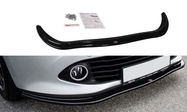 Maxton Front Splitter V.1 Renault Clio Mk4 - Gloss Black