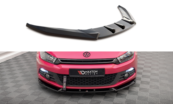 Maxton Front Splitter V.3 Volkswagen Scirocco Mk3 - Gloss Black