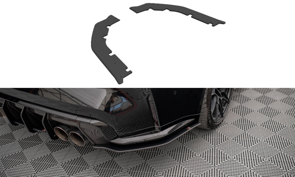 Maxton Street Pro Rear Side Splitters BMW M4 G82 - Black