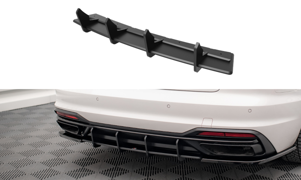 Maxton Street Pro Rear Diffuser Audi A4 B9 Facelift - Black