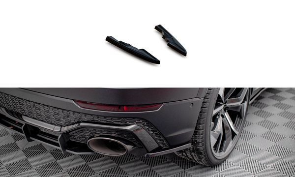 Maxton Rear Side Splitters Audi RSQ8 Mk1 - Gloss Black