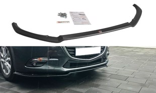 Maxton Front Splitter V.1 Mazda 3 Bn (Mk3) Facelift - Gloss Black