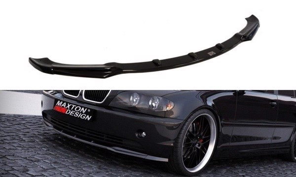 Maxton Front Splitter BMW 3 E46 Saloon Facelift Model - Gloss Black