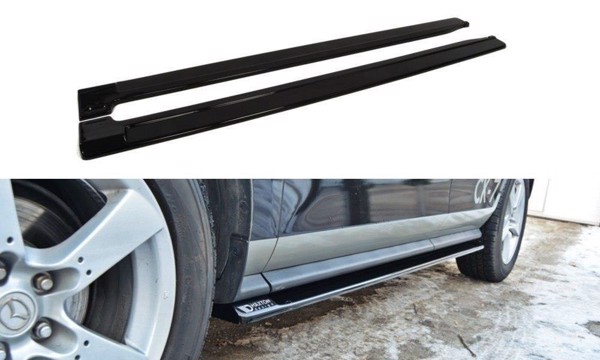 Maxton Side Skirts Diffusers Mazda Cx-7 - Gloss Black