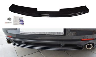 Maxton Central Rear Splitter Renault Laguna Mk 3 Coupe - Gloss Black