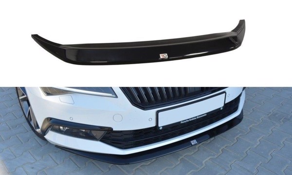 Maxton Front Splitter V.1 Skoda Superb Mk3 - Gloss Black