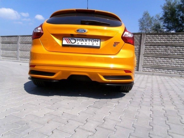 Maxton Rear Side Splitters Ford Focus St Mk3 Hatchback - Gloss Black