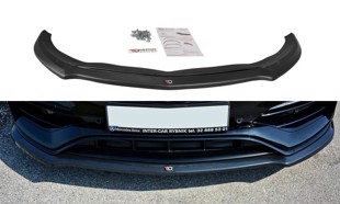 Maxton Front Splitter V.1 Mercedes A W176 Amg Facelift - Gloss Black