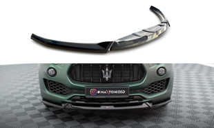 Maxton Front Splitter V.1 Maserati Levante Mk1 - Gloss Black