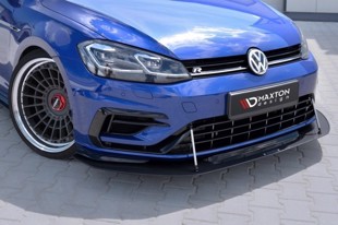 Maxton Hybrid Front Racing Splitter VW Golf 7 R / R-Line Facelift - ABS