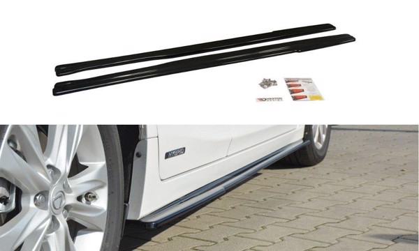 Maxton Side Skirts Diffusers Lexus Ct Mk1 Facelift - Gloss Black