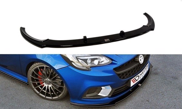 Maxton Front Splitter Opel Corsa E Opc / Vxr - Gloss Black